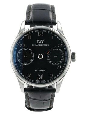 IWC Portuguese Black Dial Stainless Steel 42mm Automatic Men’s Watch